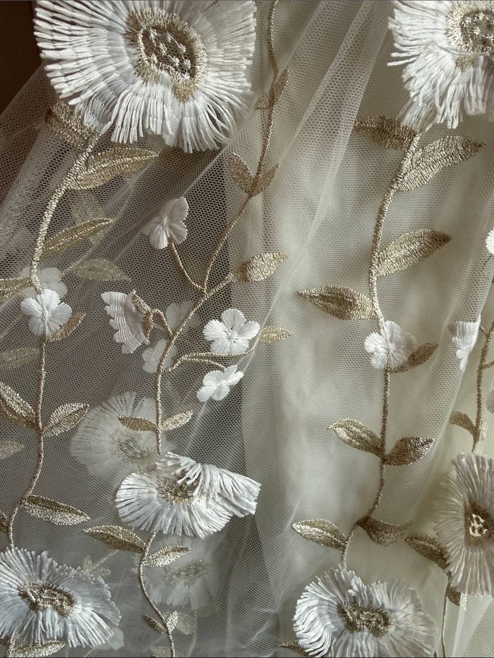 ARULA Ivory Floral Embroidered Maxi Dress - Picture 4 of 14